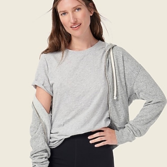 J crew vintage cotton crewneck tee shirt heather gray - Picture 1 of 5